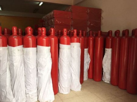 Bình chữa cháy khí CO2 45kg - 86 lít van xả khí tự động